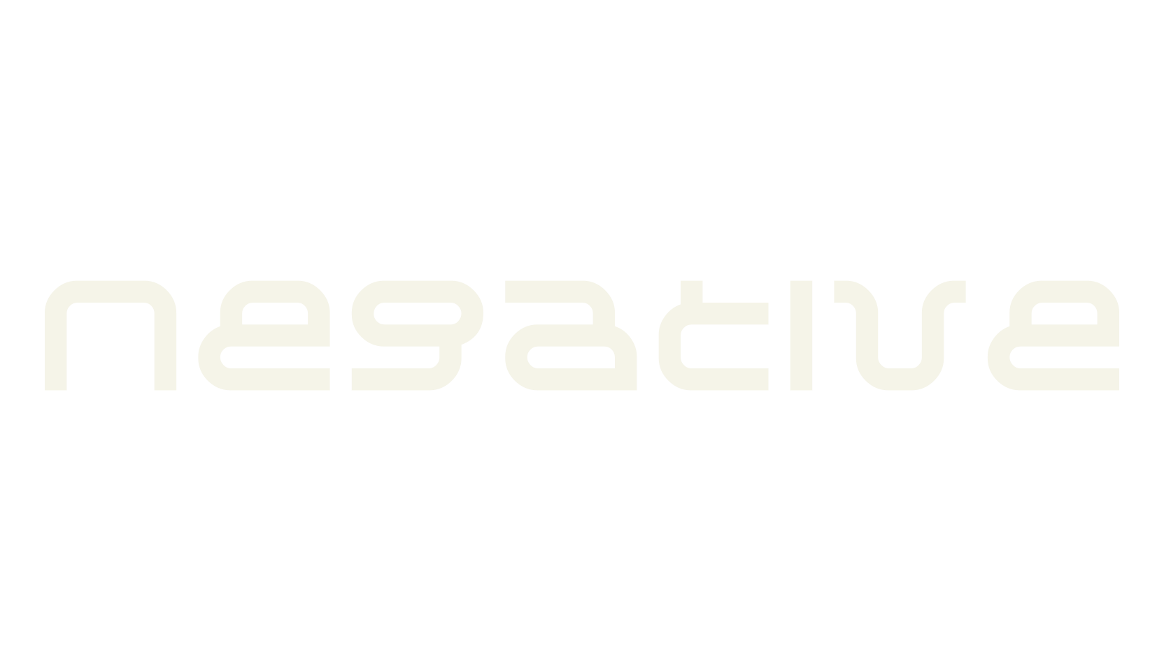Negative, futuristic font preview