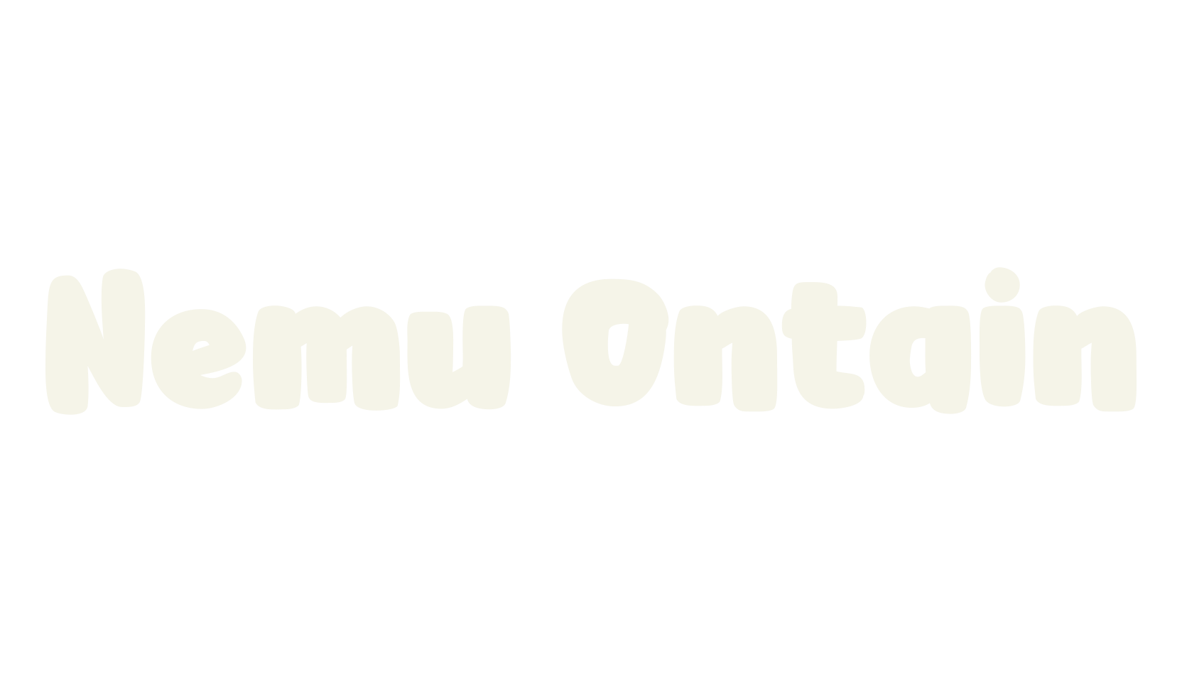 Nemu Ontain, bubble letters font preview