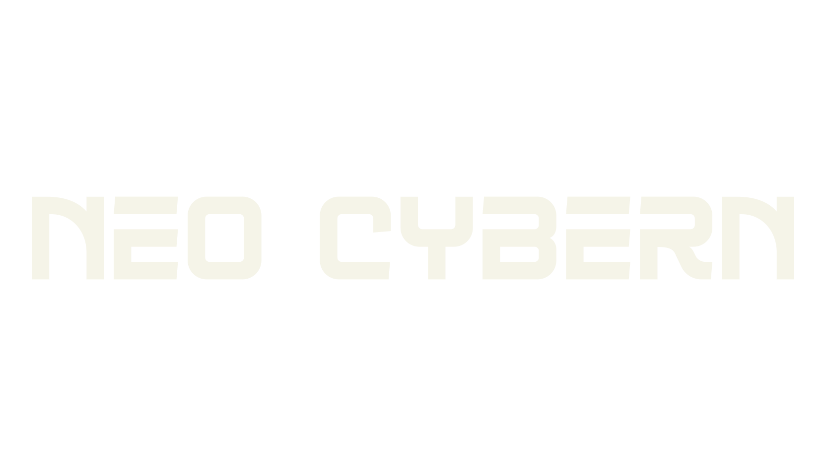 NEO CYBERN, serif font preview