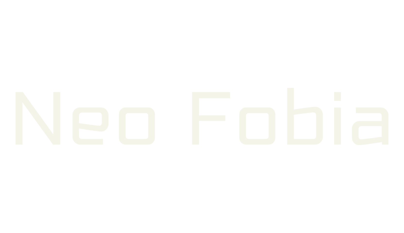 Neo Fobia, square font preview