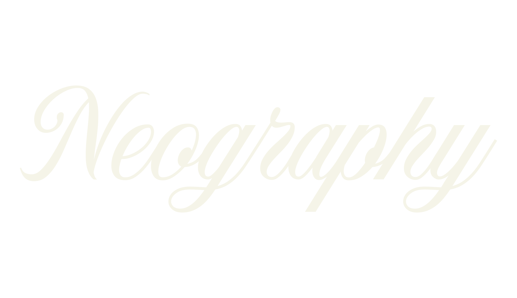 Neography, fashion script font preview