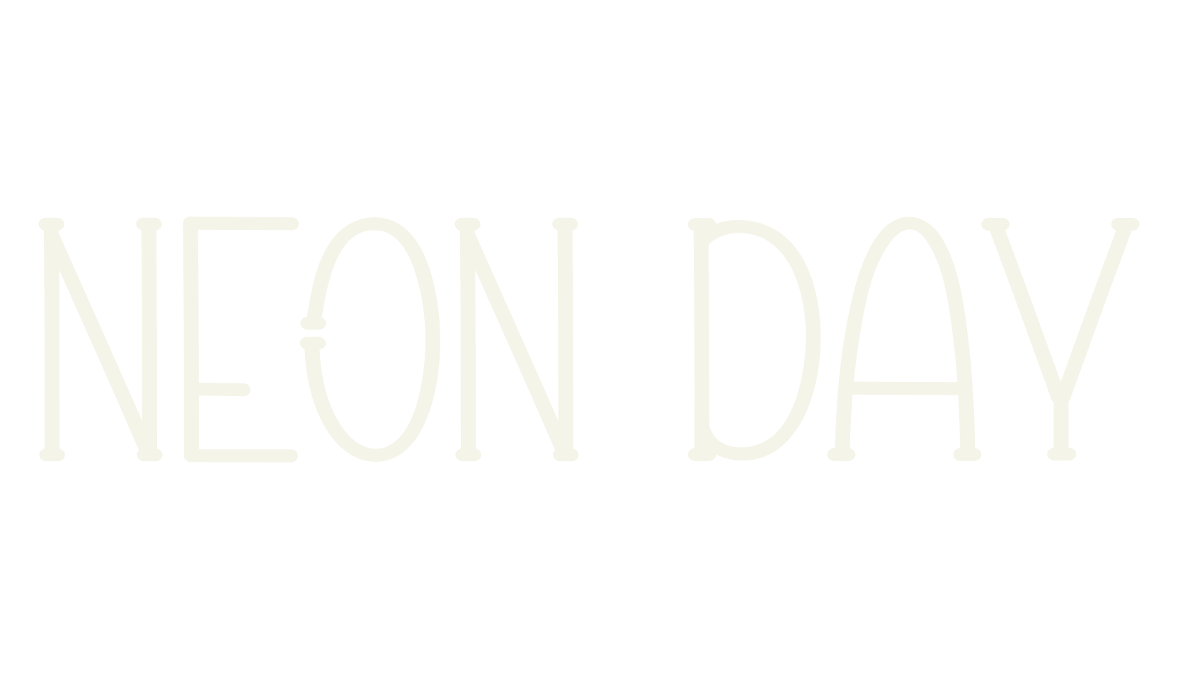 Neon Day, wedding font preview