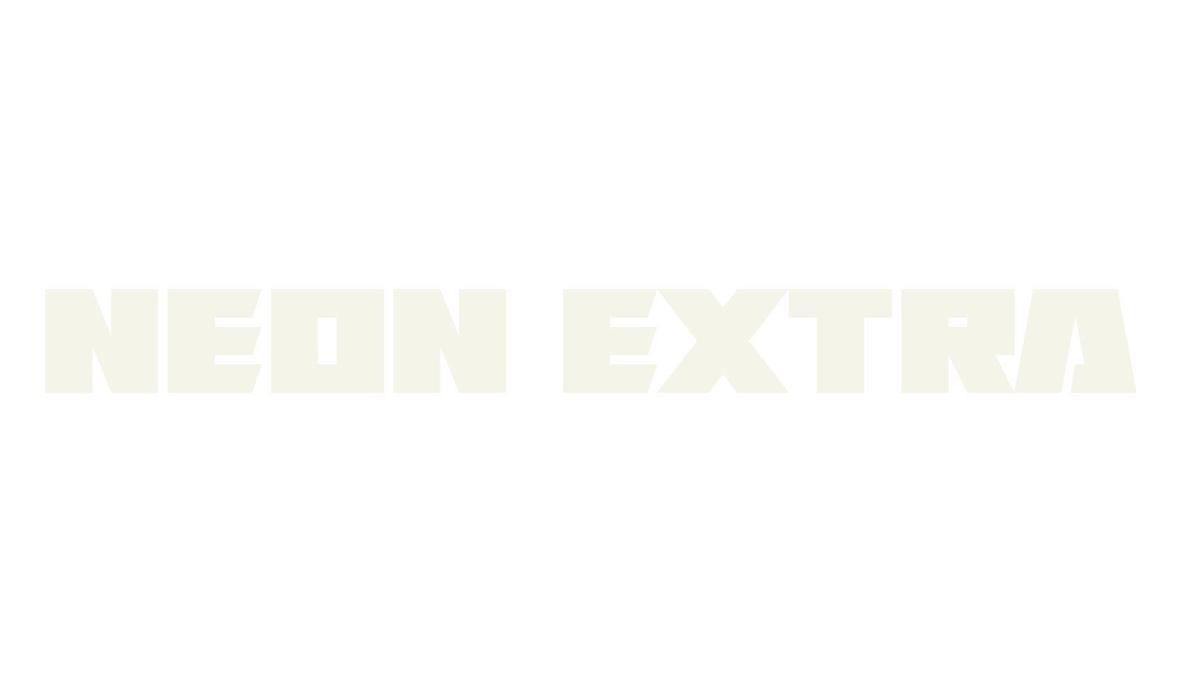 Neon Extra, display market font preview