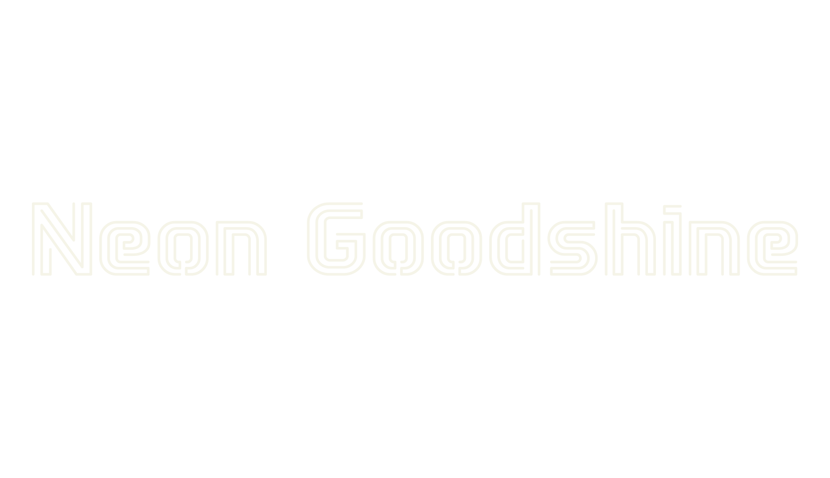 Neon Goodshine, neon font preview