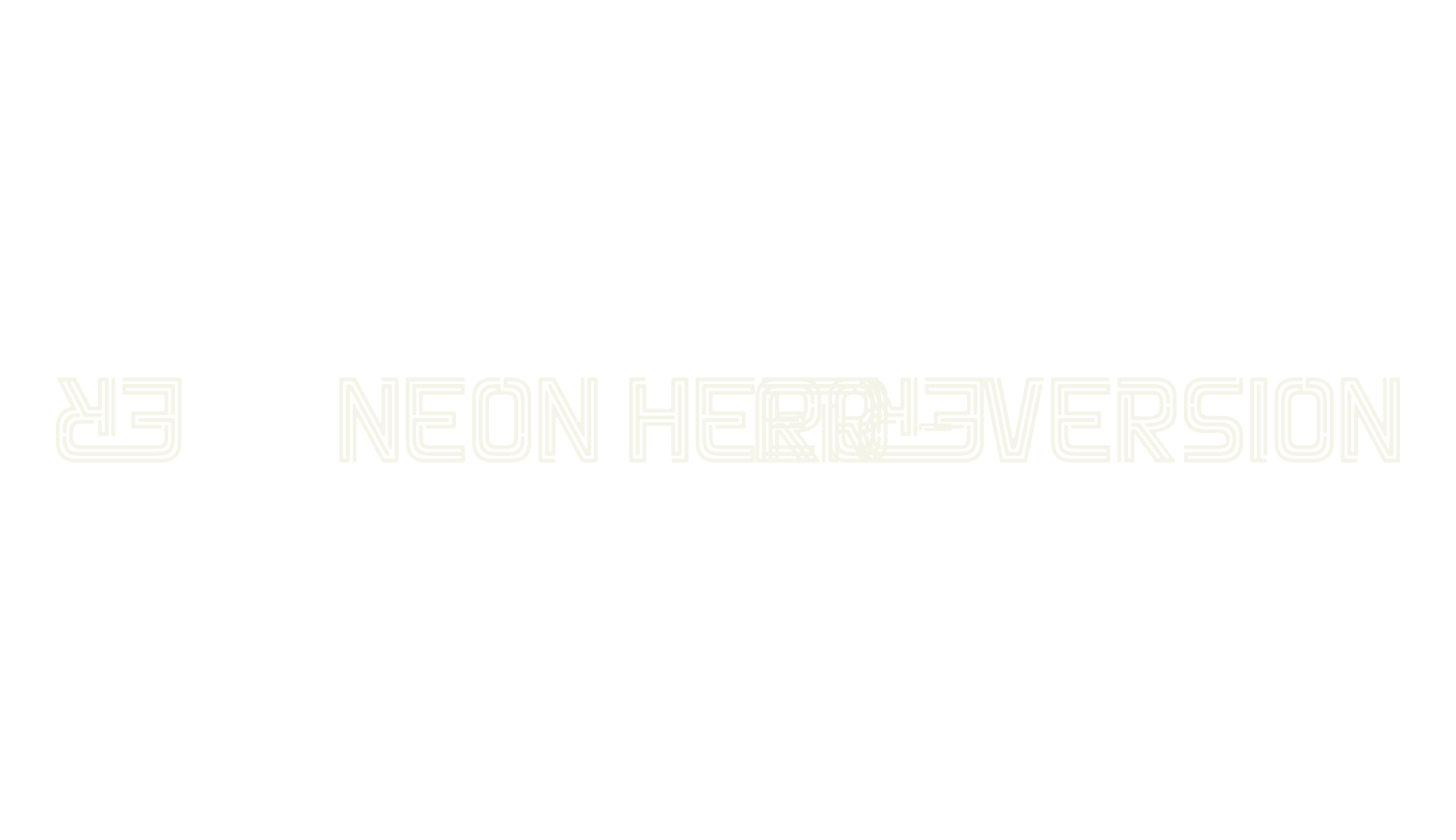 Neon Hero - Version, display market font preview