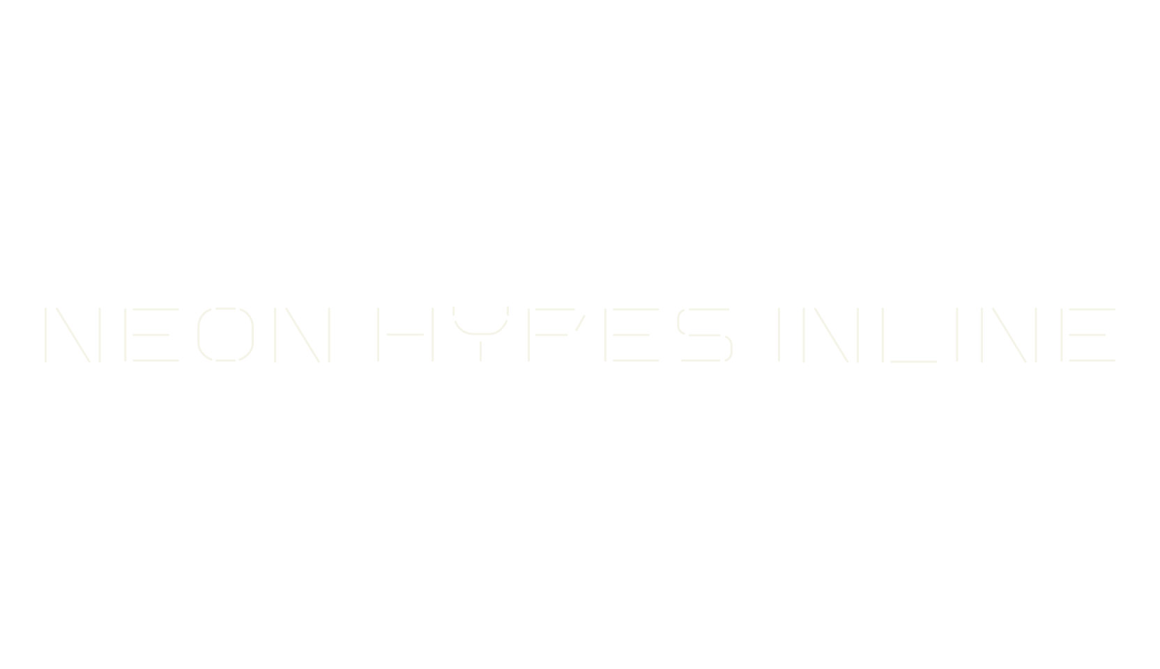 Neon Hypes Inline, display market font preview