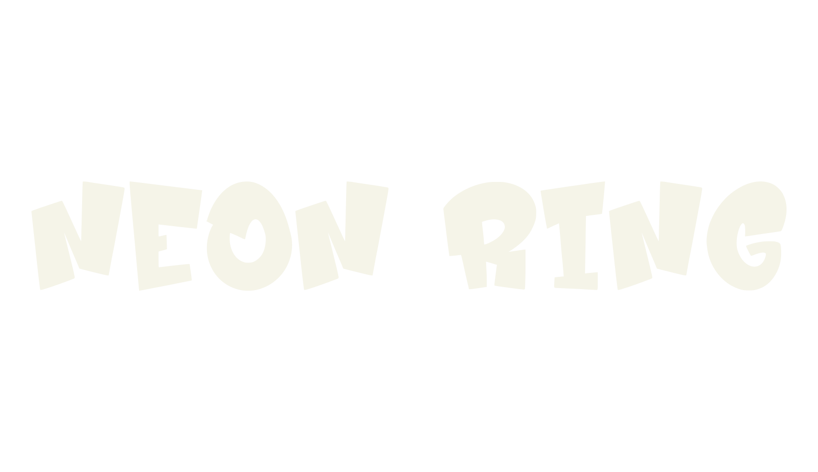 Neon Ring, graffiti font preview