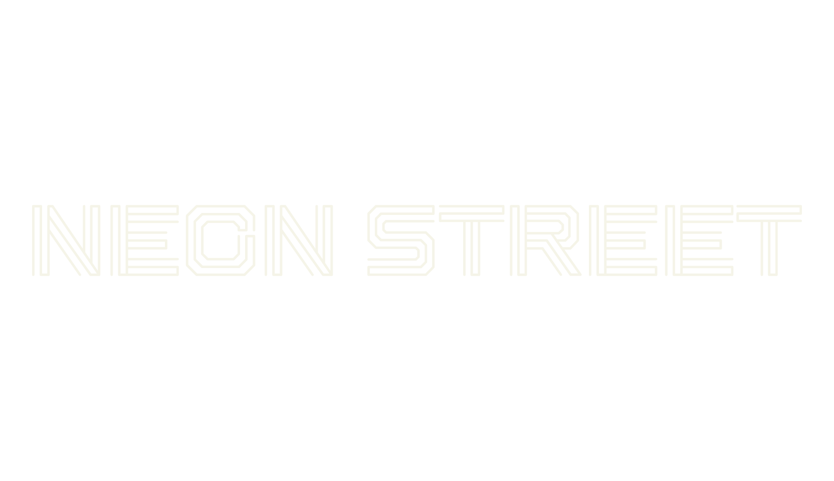 Neon Street, display market font preview