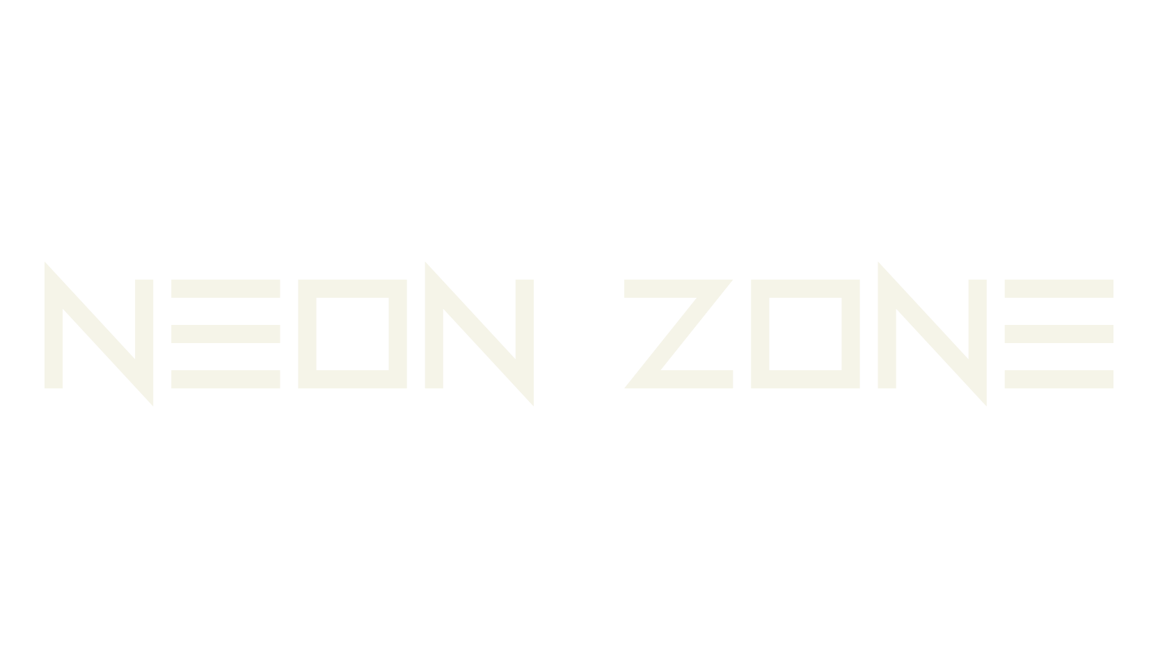 Neon Zone, display market font preview