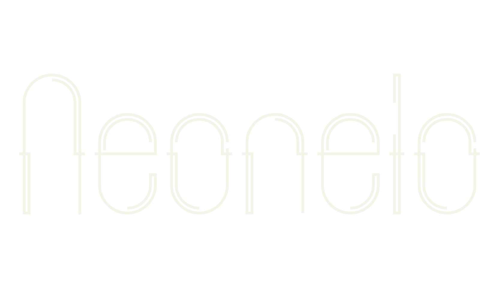 Neonelo, neon font preview