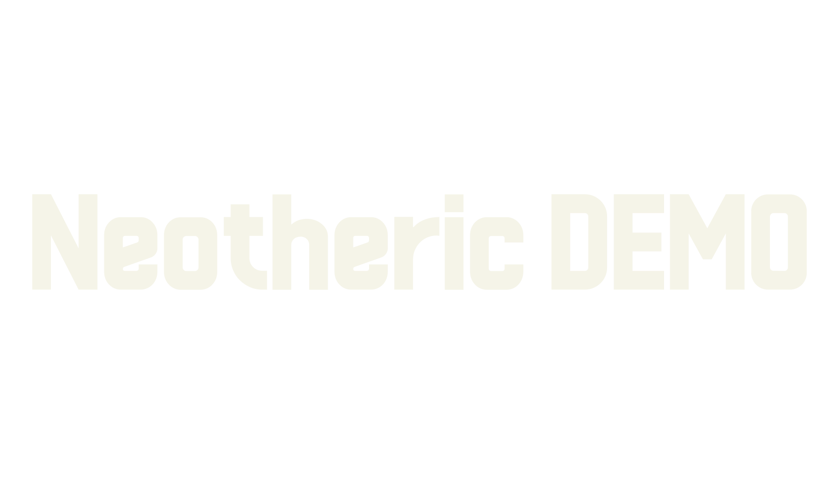 Neotheric DEMO, bold font preview