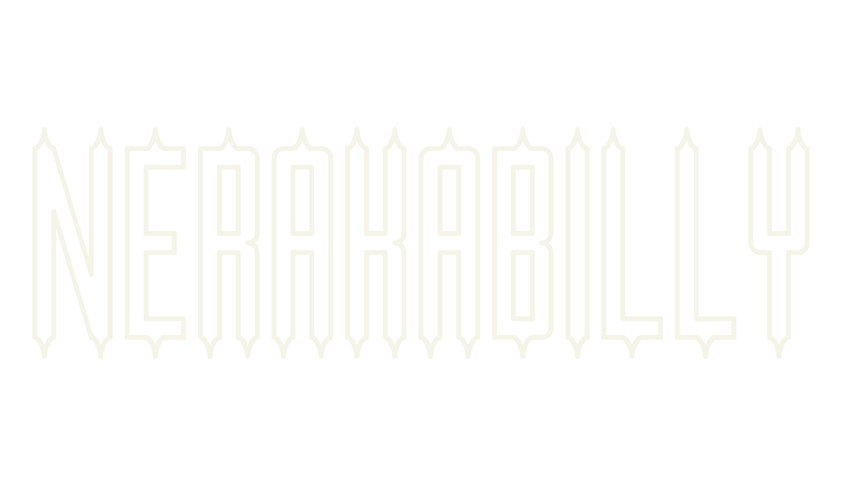 NERAKABILLY, blackletter font preview