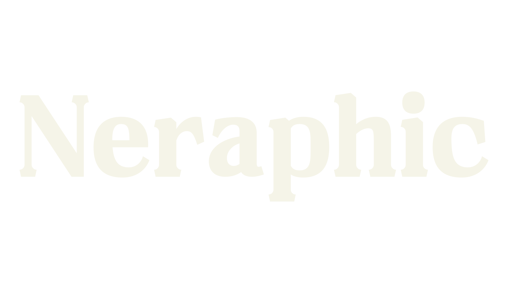 Neraphic, serif font preview