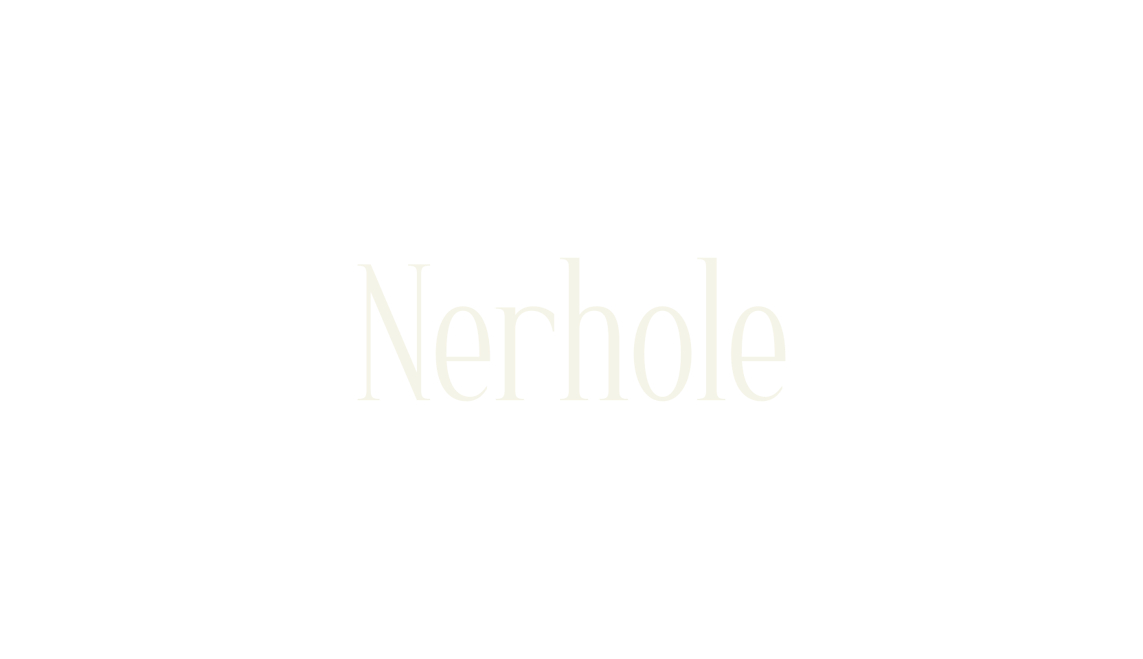 Nerhole, serif font preview