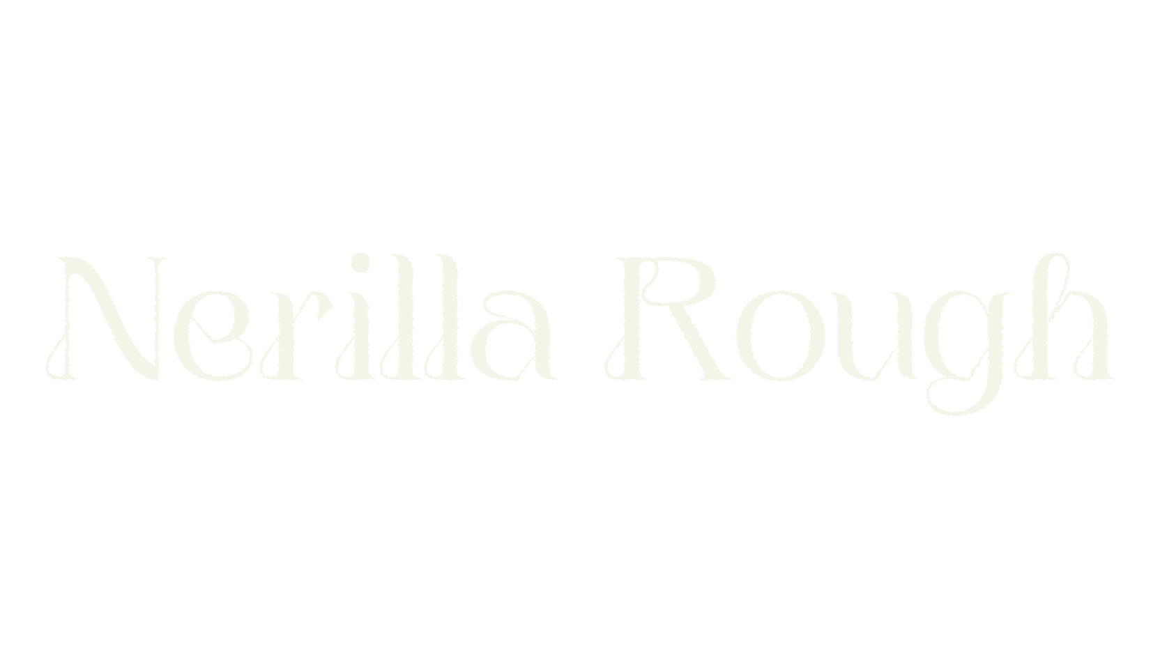 Nerilla Rough, art deco font preview
