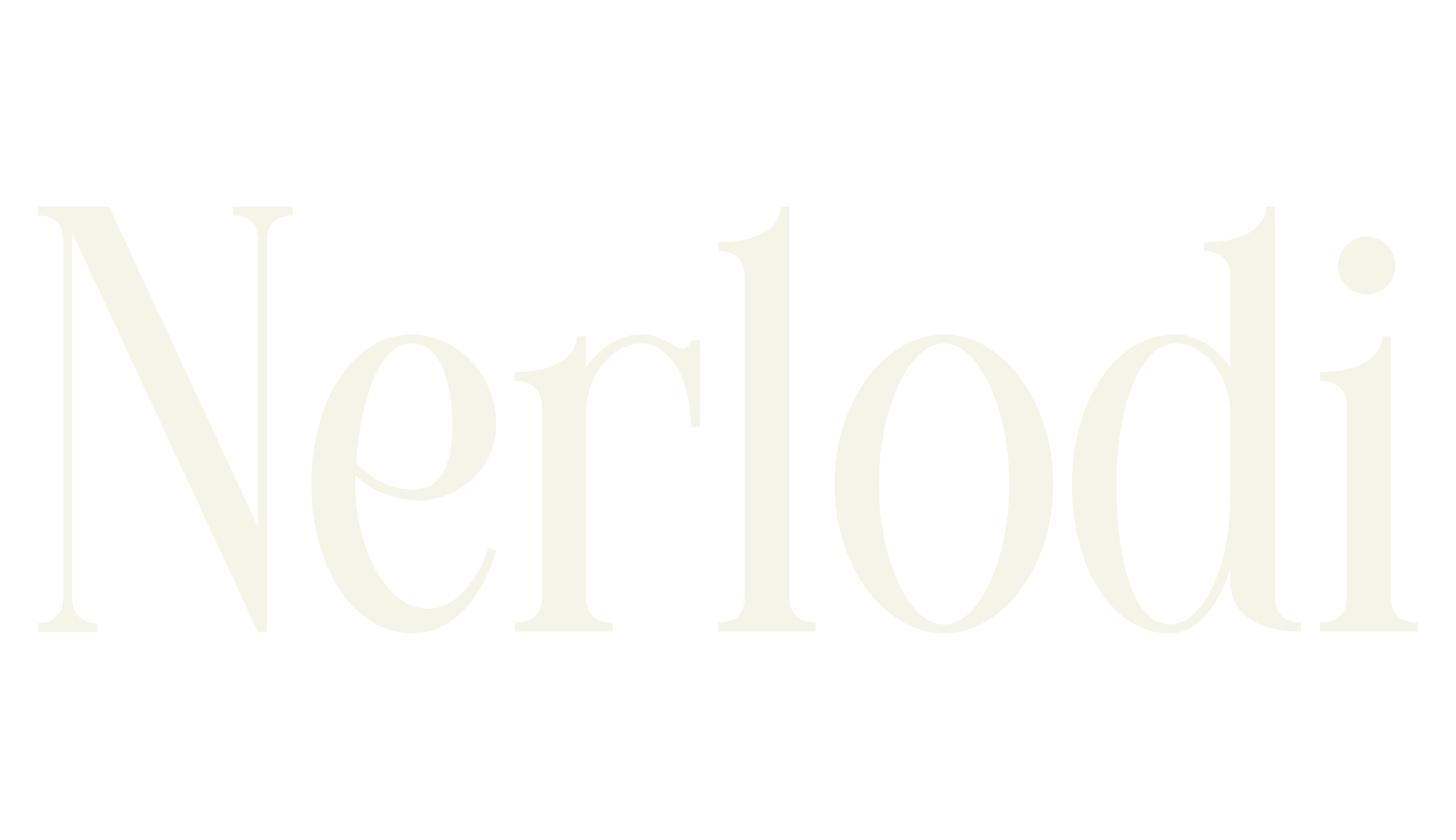 Nerlodi, serif font preview