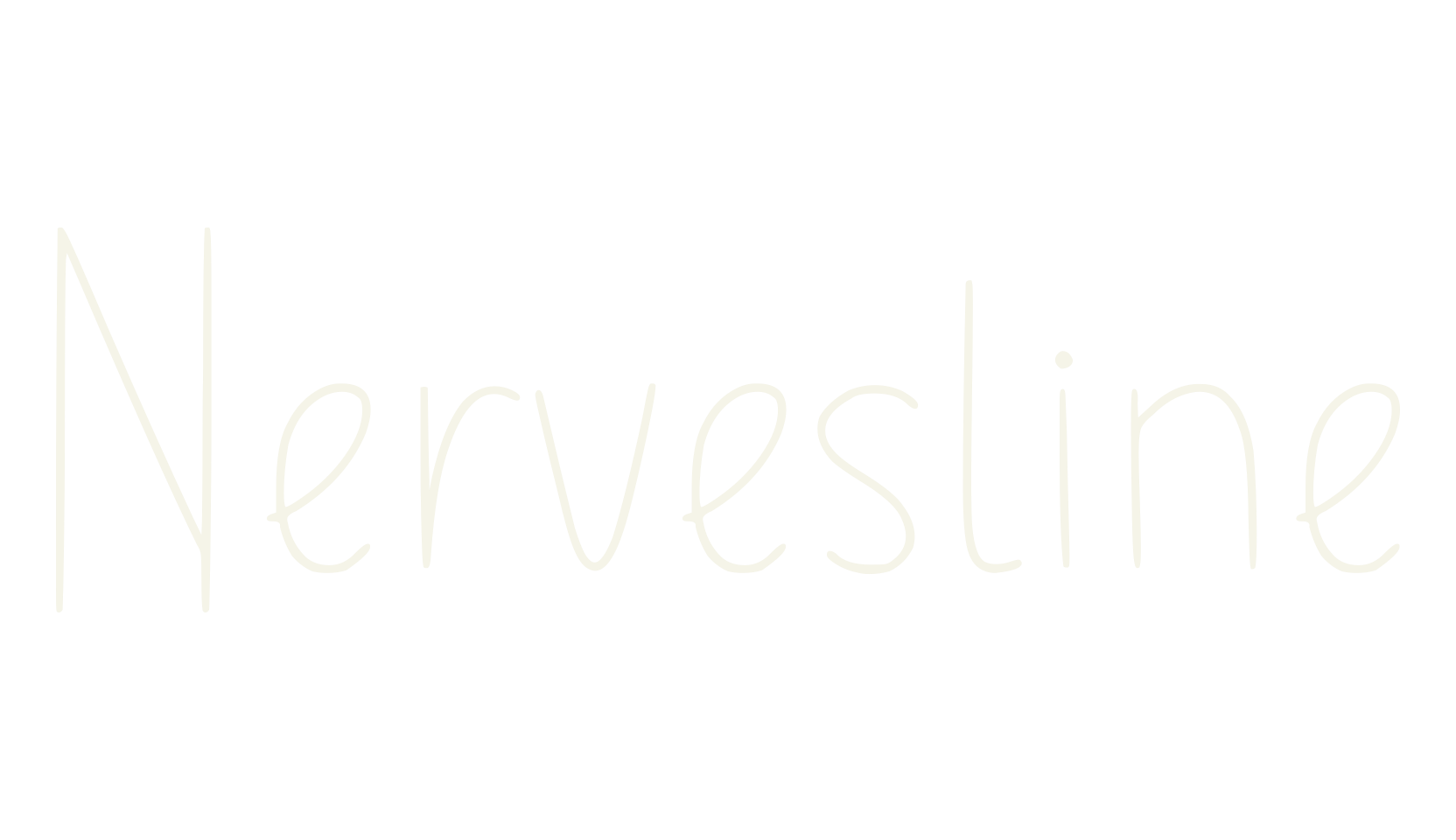 Nervesline, fancy font preview