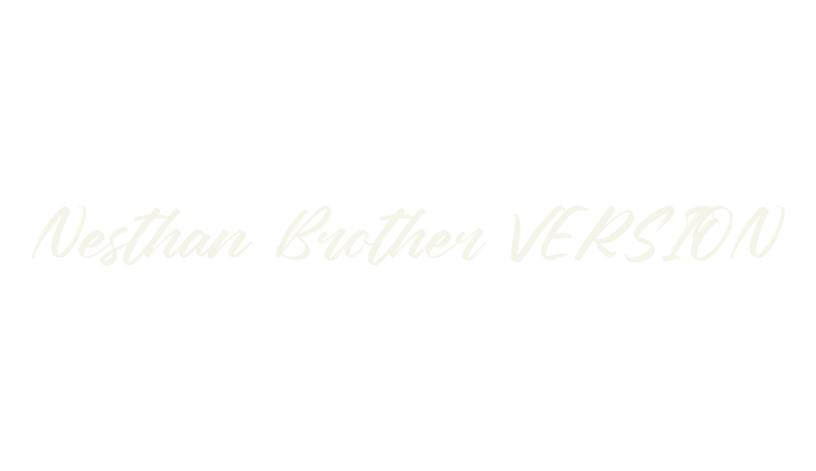 Nesthan Brother VERSION, script font preview