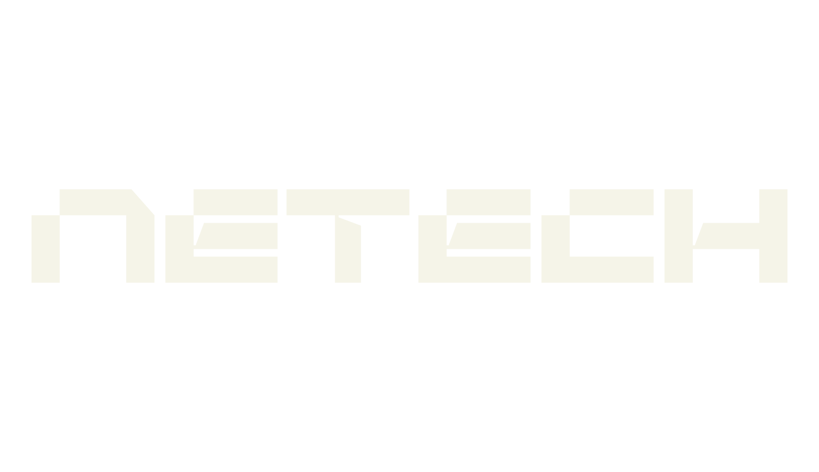 Netech, logo font preview