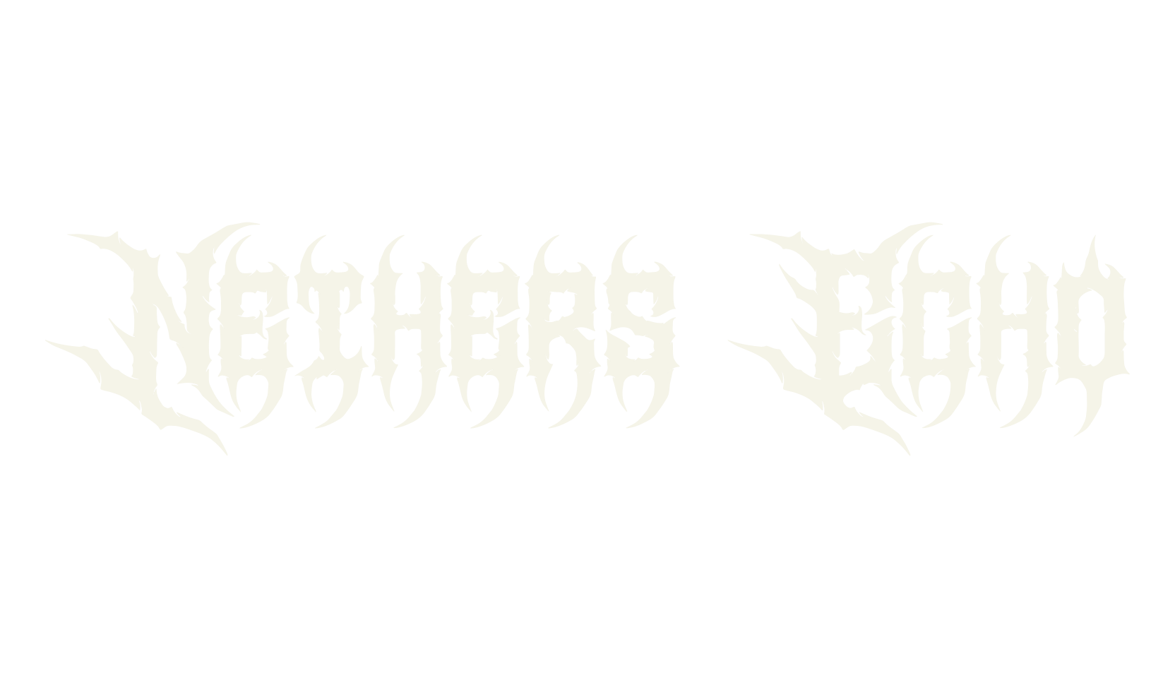 Nethers Echo, death metal font preview