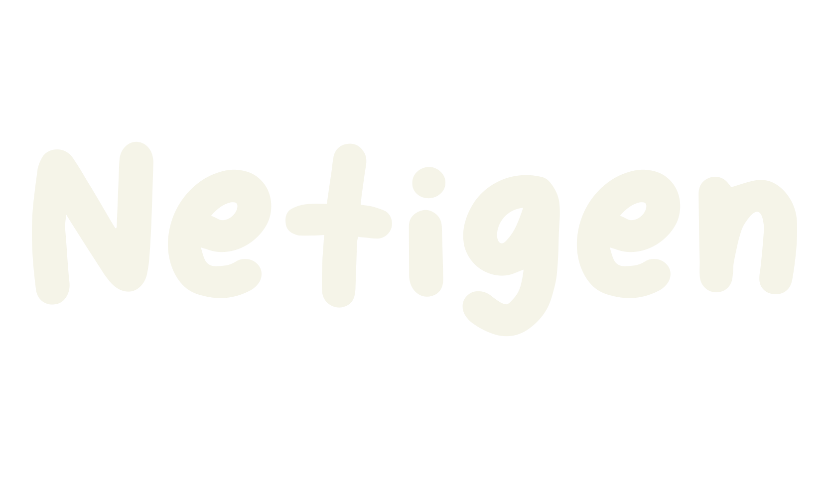 Netigen, handwritten font preview