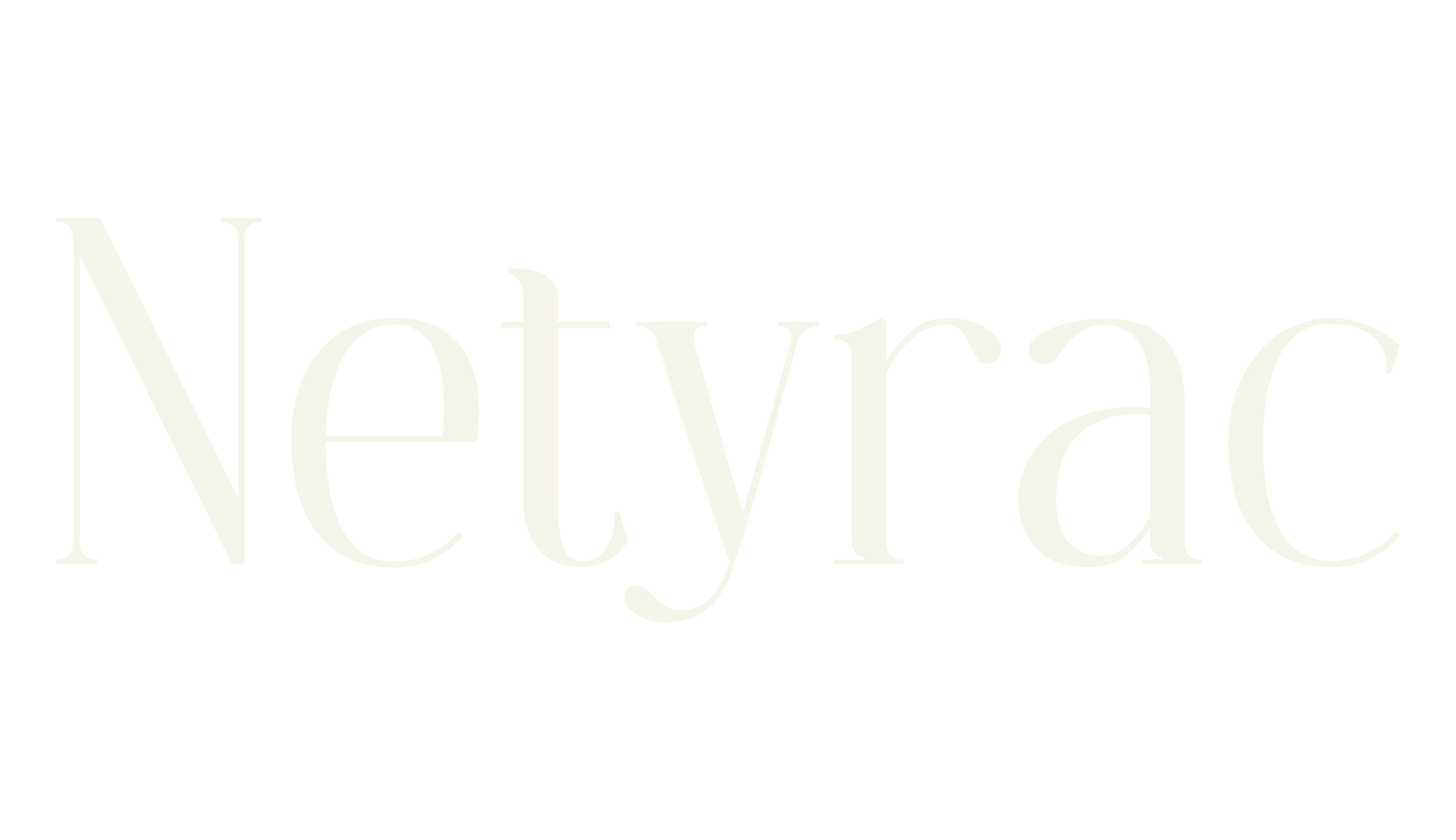 Netyrac, thin font preview