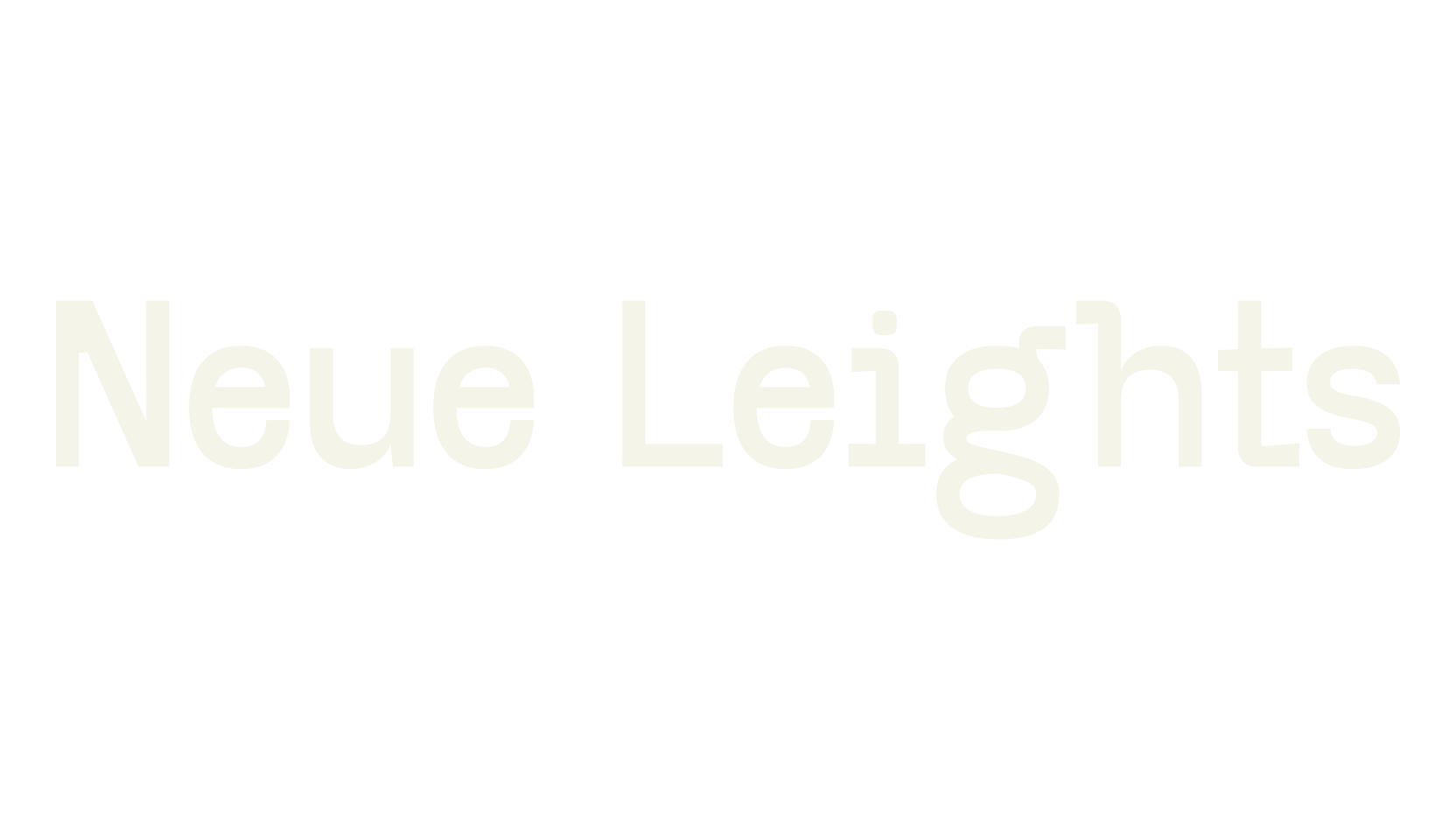 Neue Leights, monospaced font preview
