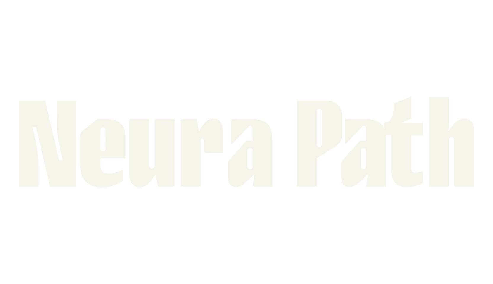 Neura Path, stencil font preview