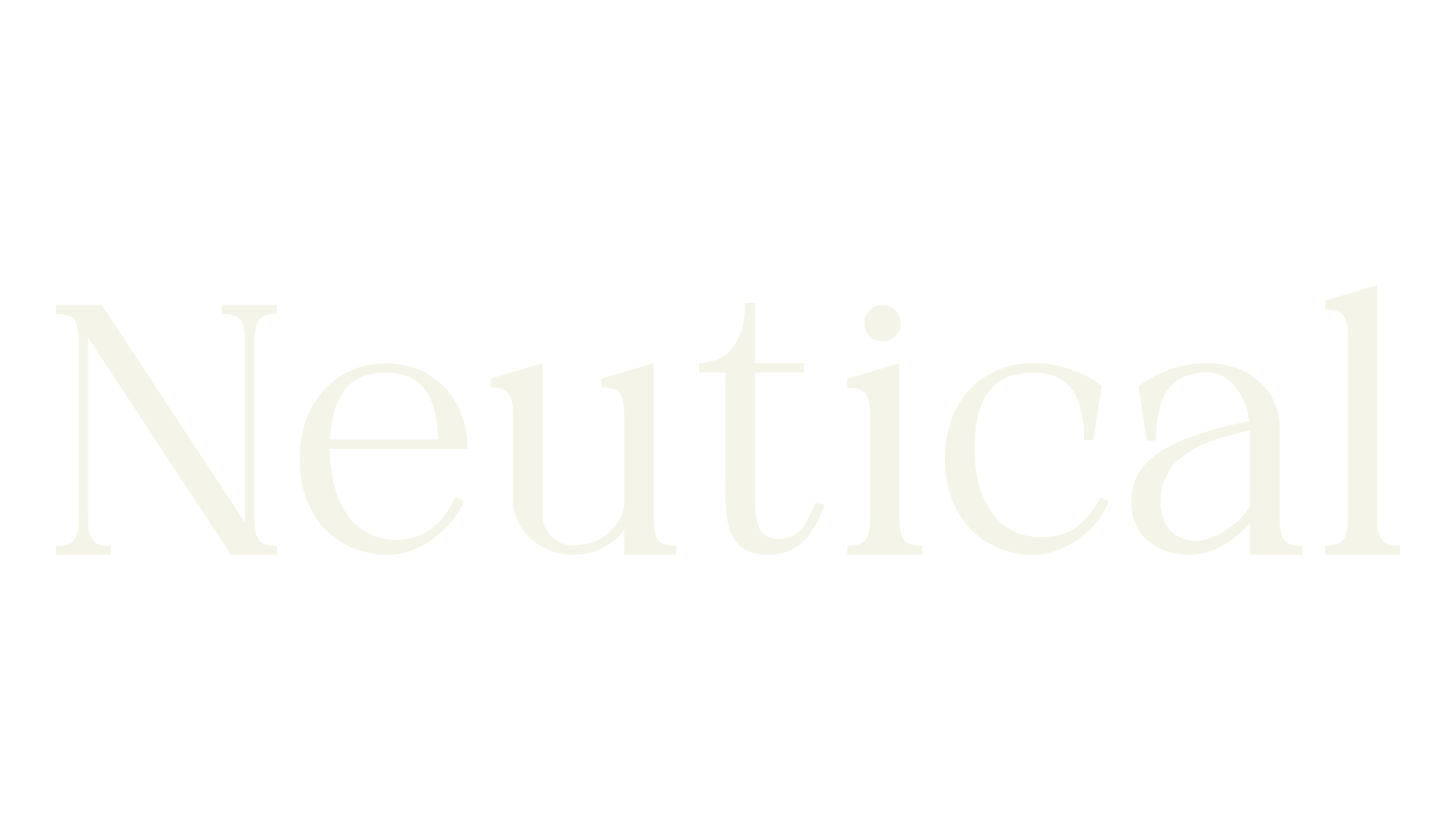 Neutical, serif font preview