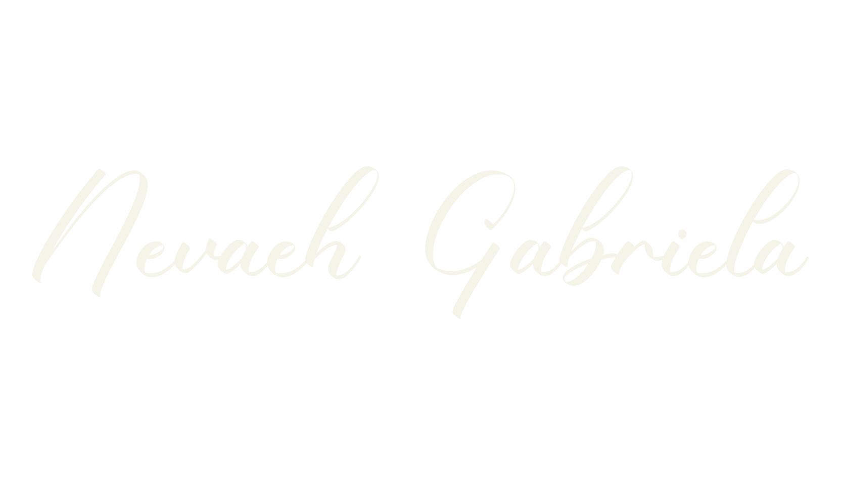 Nevaeh Gabriela, calligraphy font preview