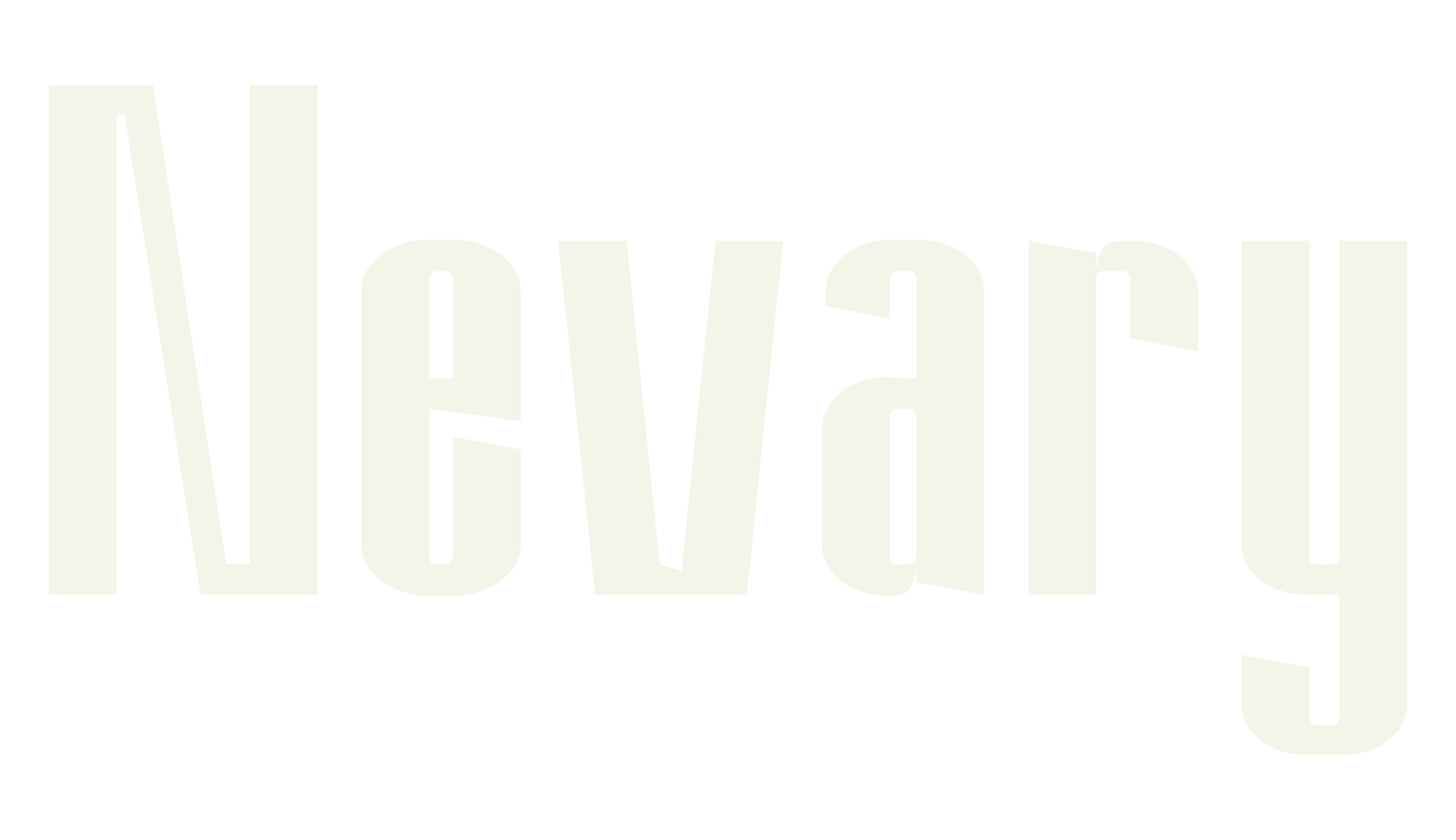 Nevary, bold font preview