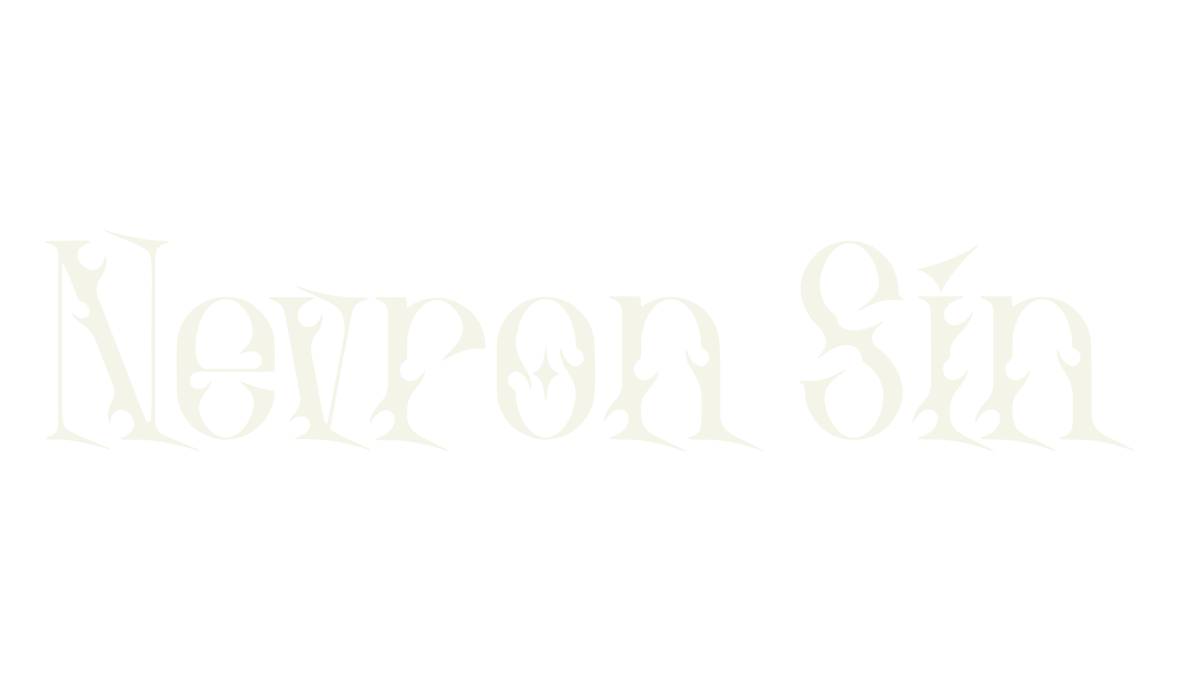 Nevron Sin, metal font preview