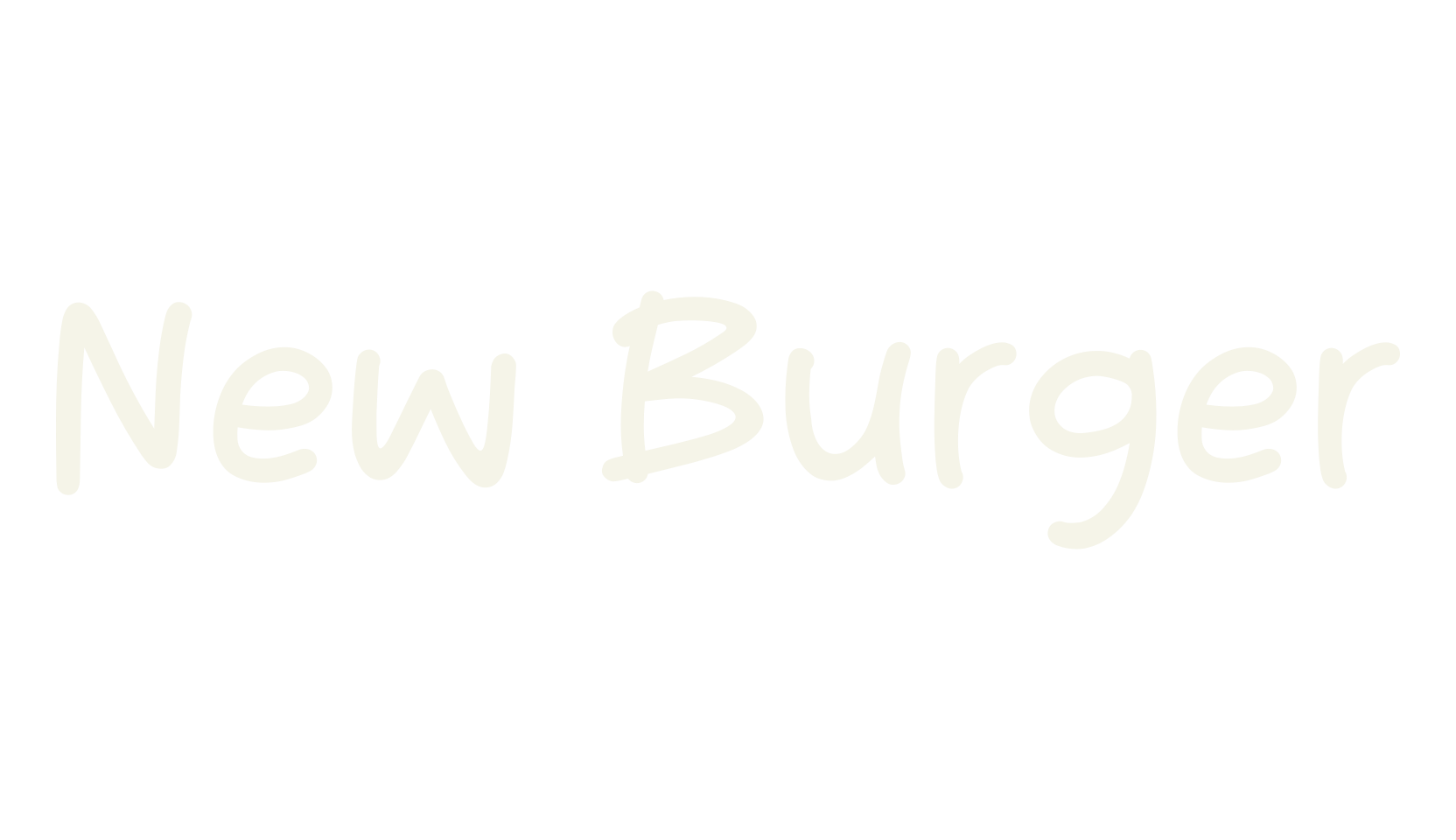 New Burger, handwritten font preview