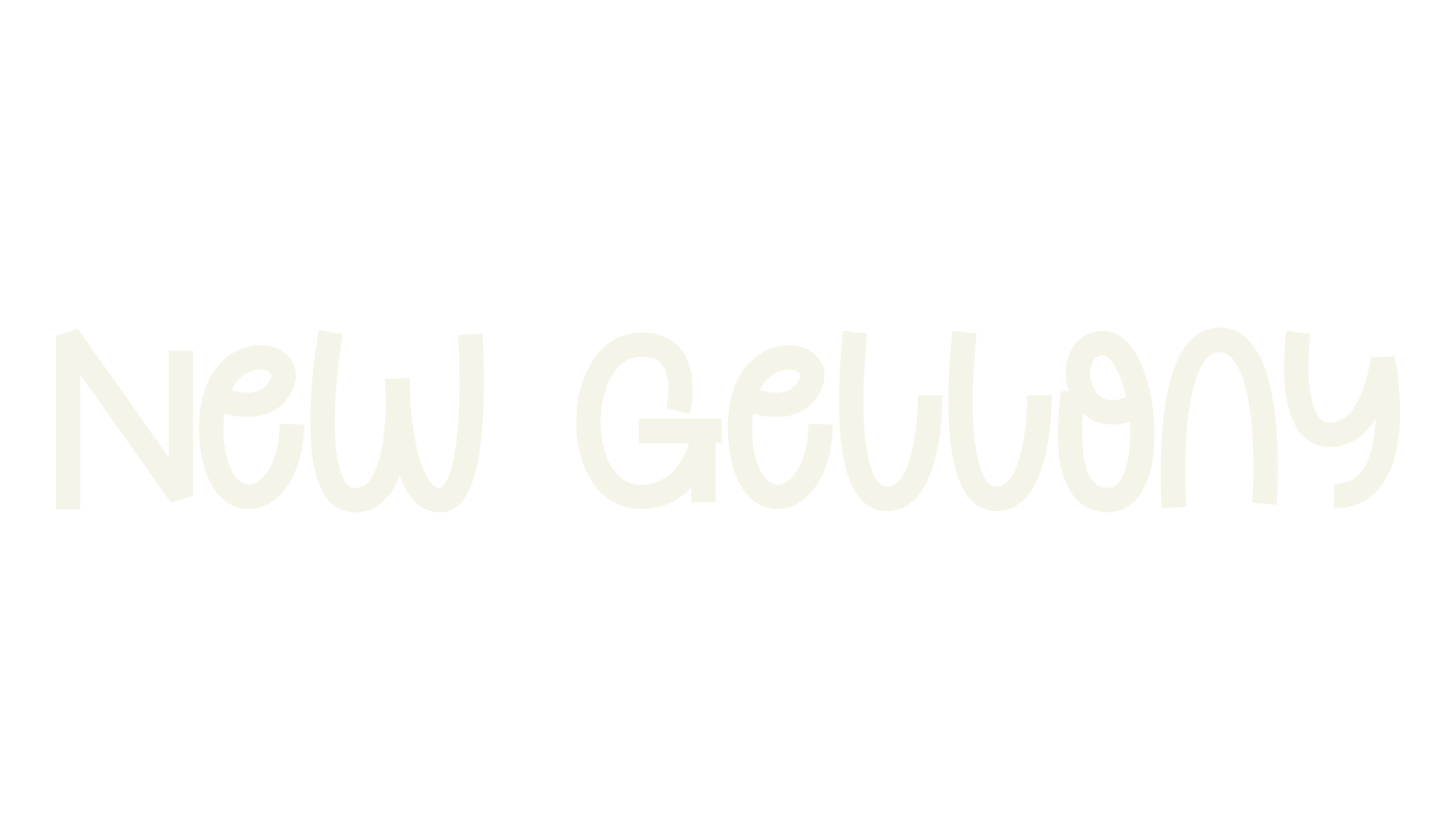 New Gellony, cute font preview