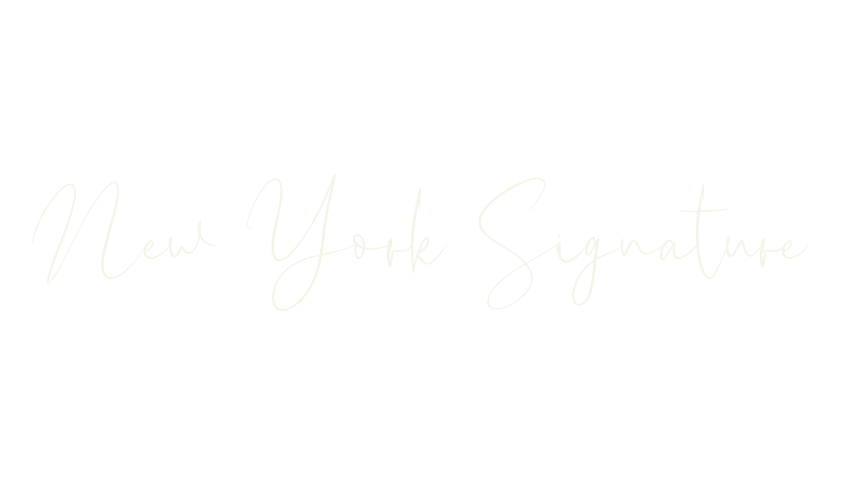 New York Signature, signature font preview