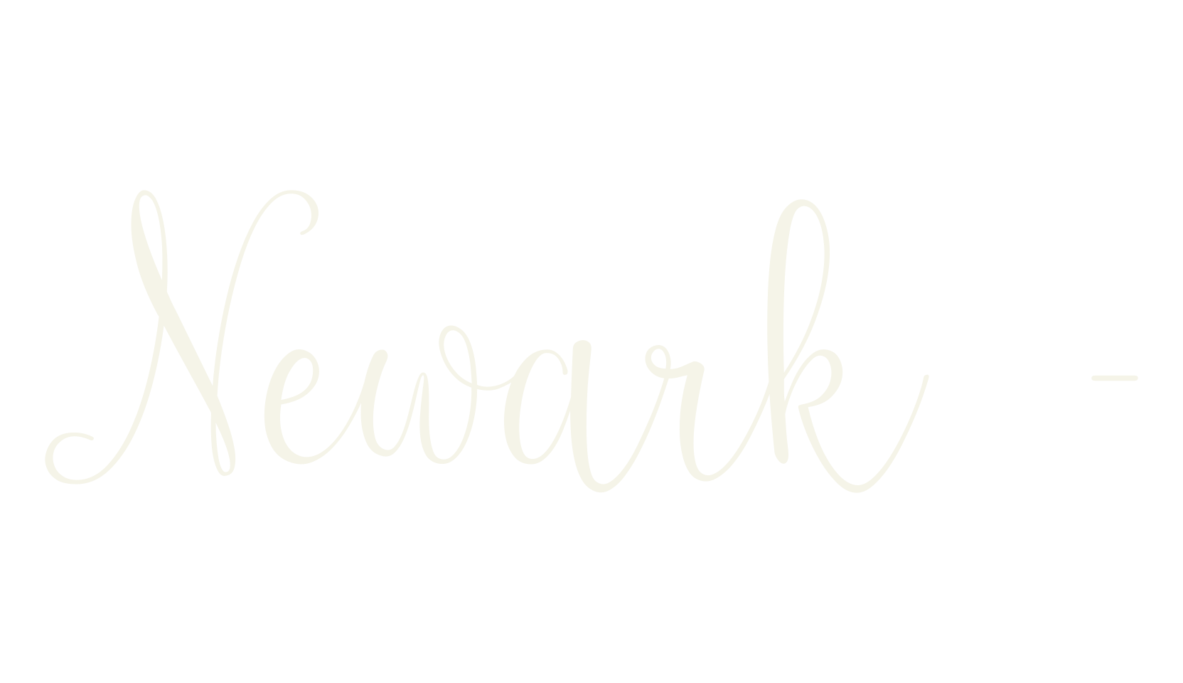 Newark -, stencil font preview