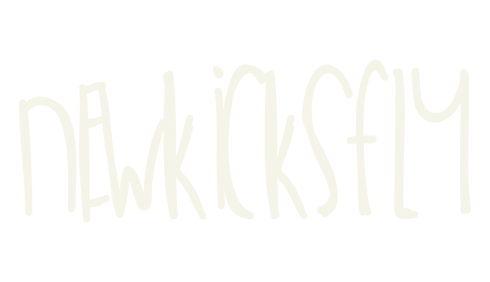 NewKicksFly, handwritten font preview