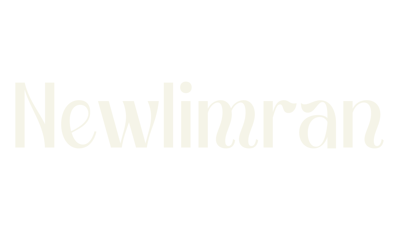 Newlimran, serif font preview