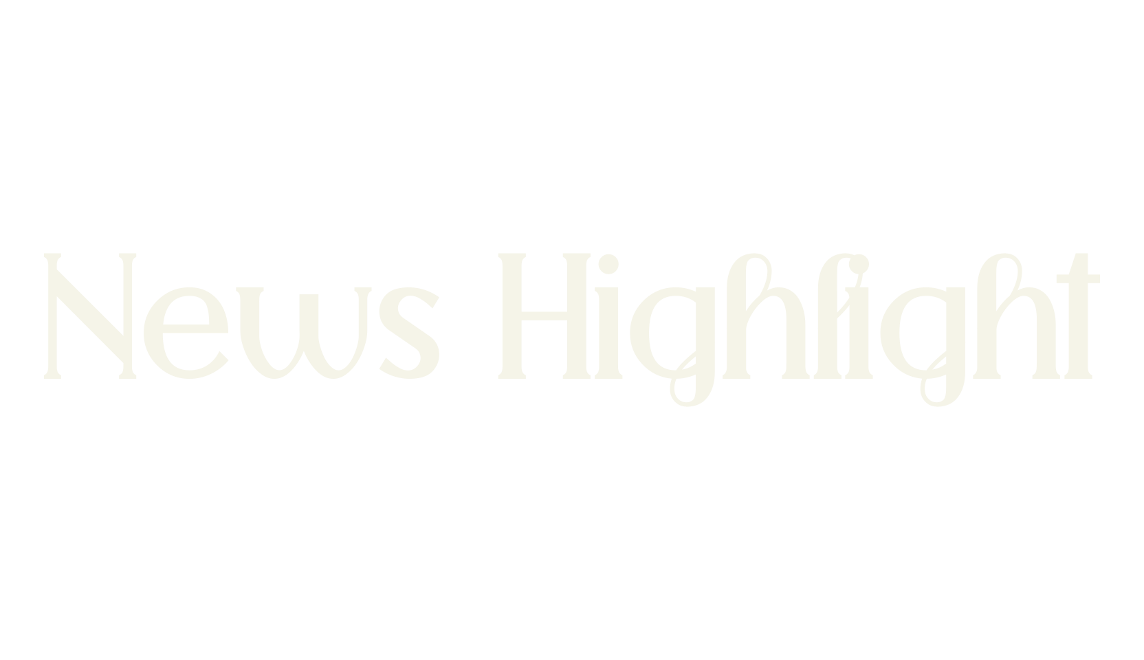 News Highlight, modern font preview