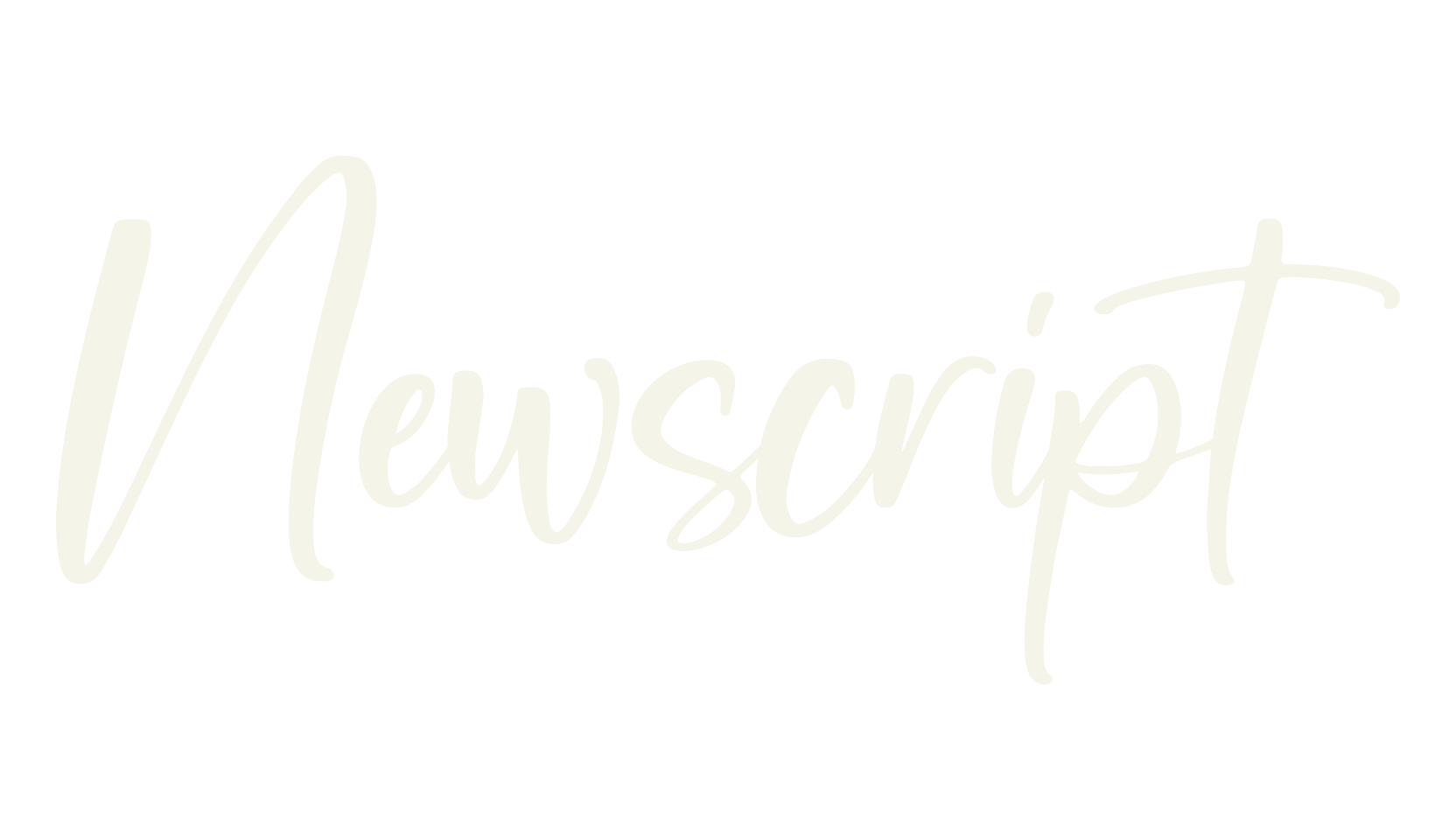 Newscript, calligraphy font preview