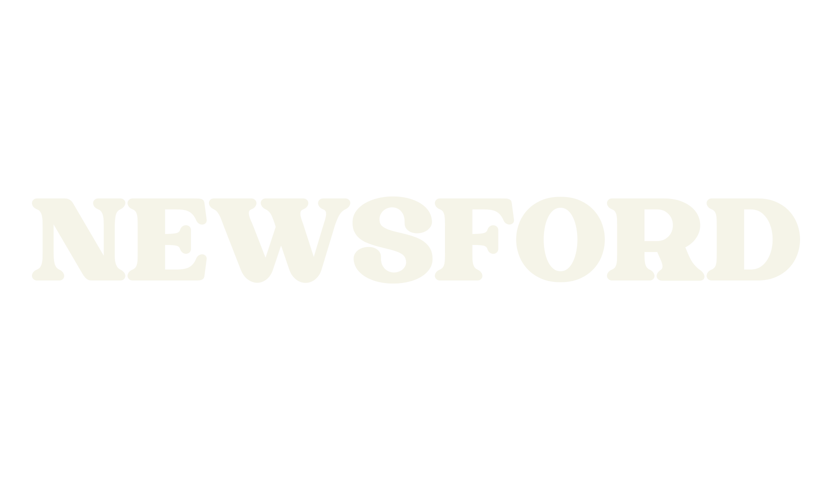 NEWSFORD, retro font preview