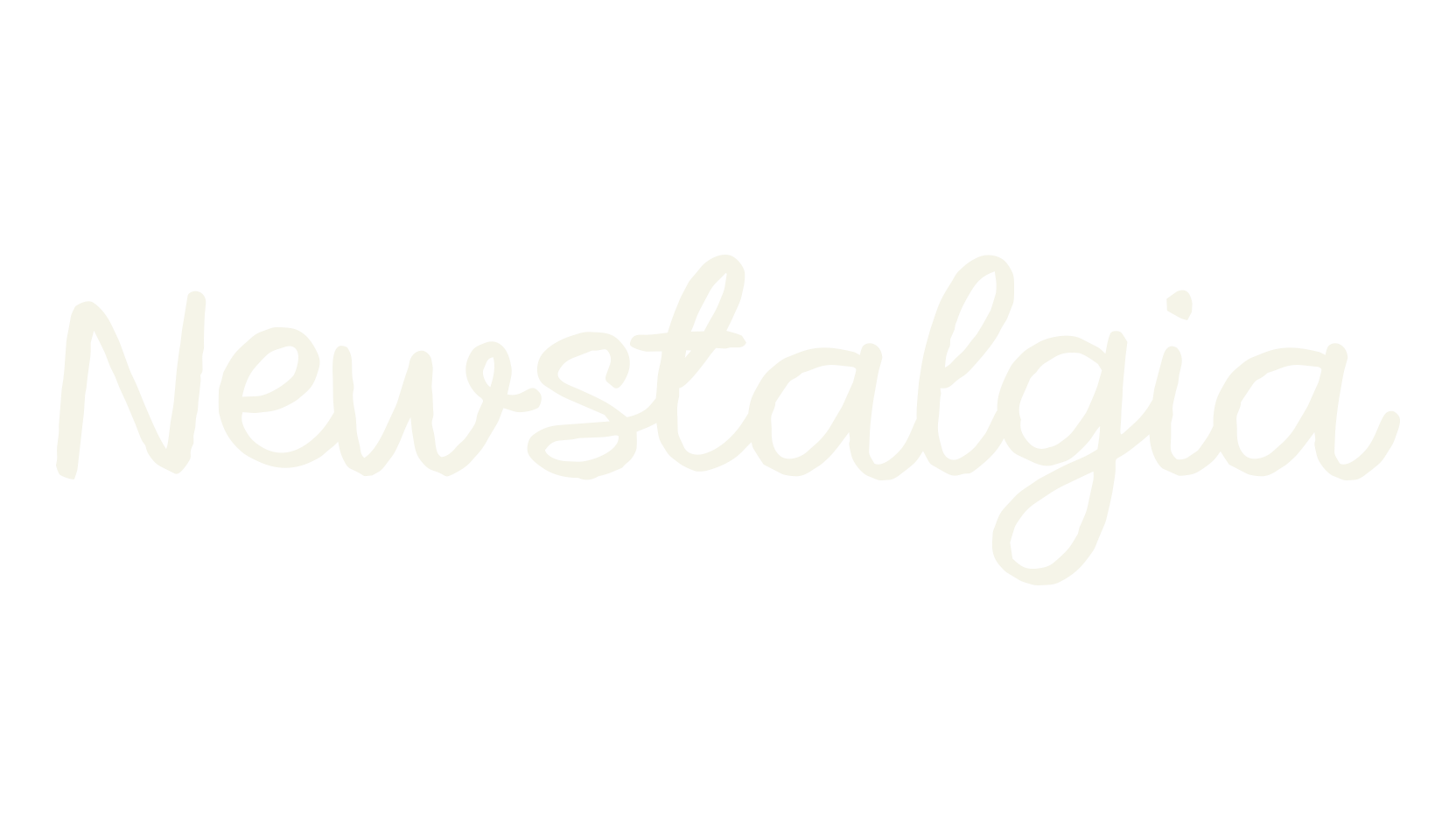 Newstalgia, cursive font preview