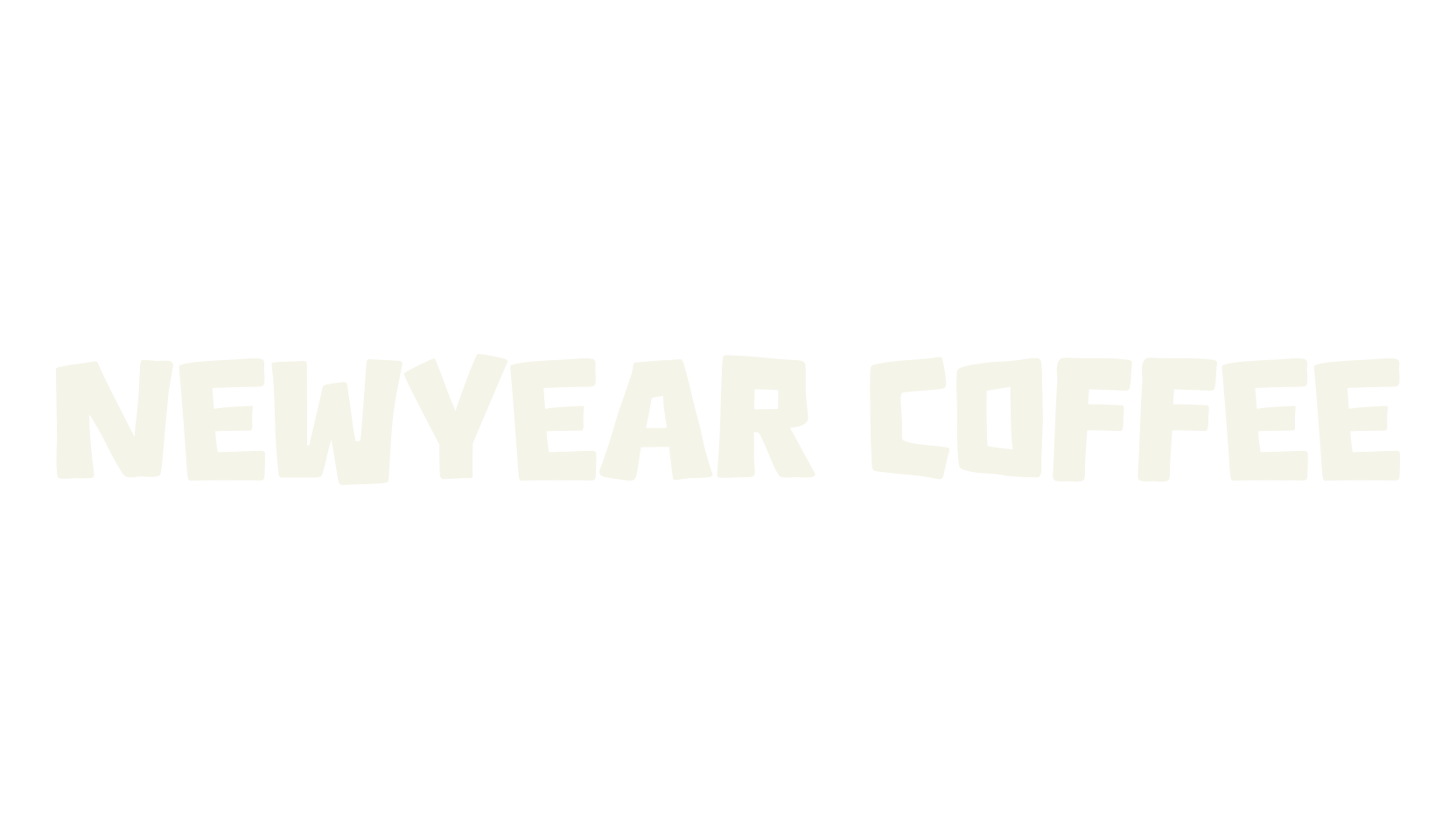 Newyear Coffee, display market font preview