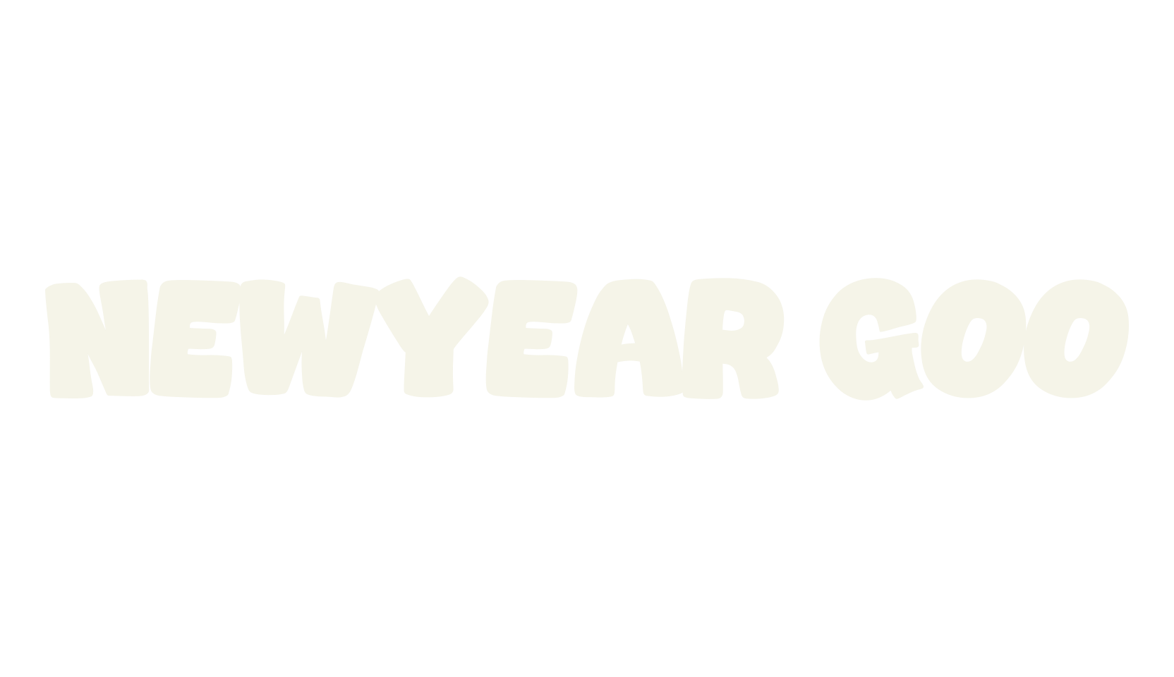 Newyear Goo, display market font preview