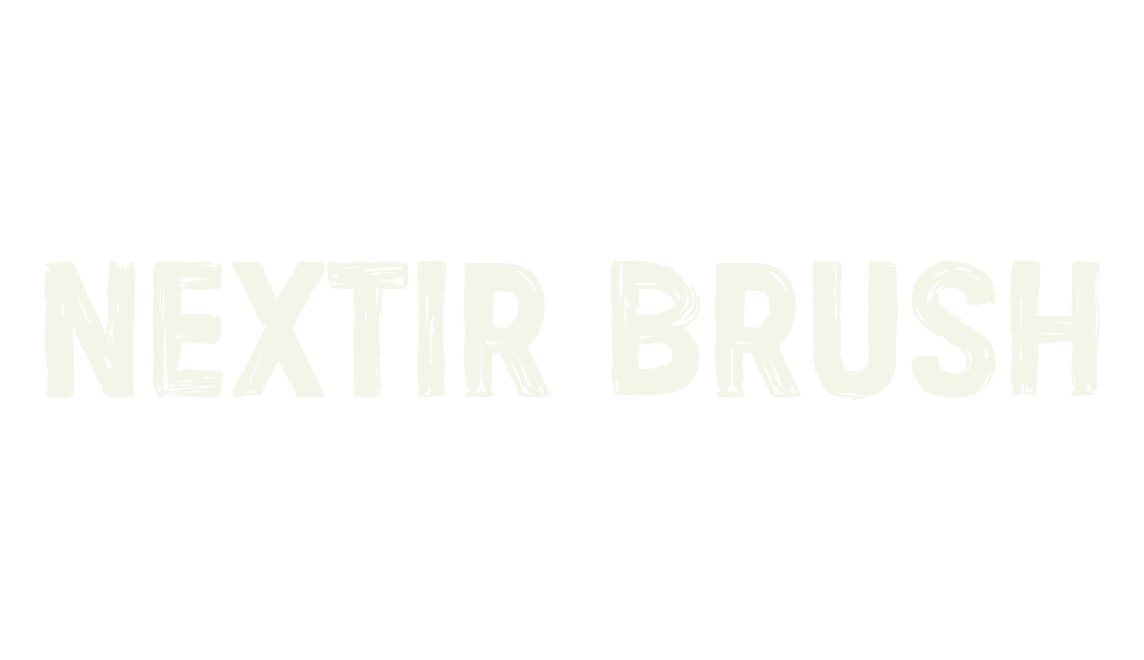 Nextir Brush, sans font preview