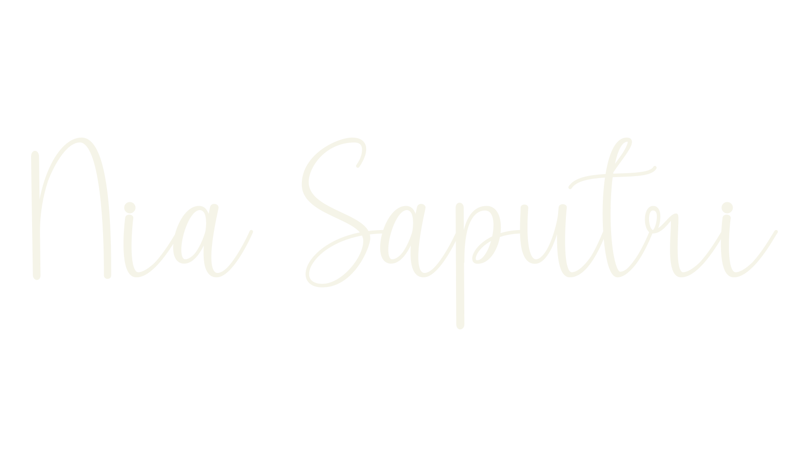 Nia Saputri, script font preview