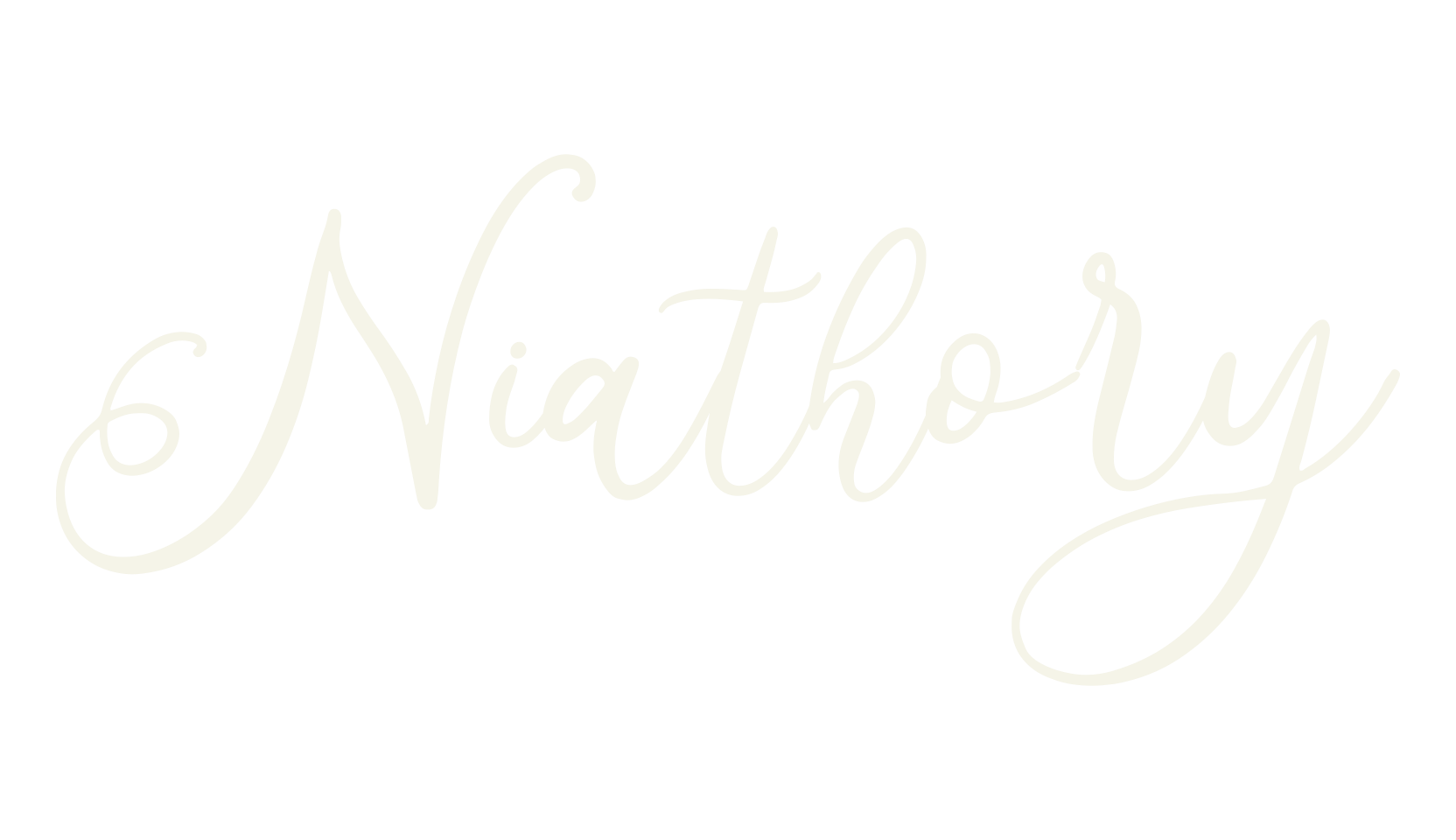 Niathory, calligraphy font preview
