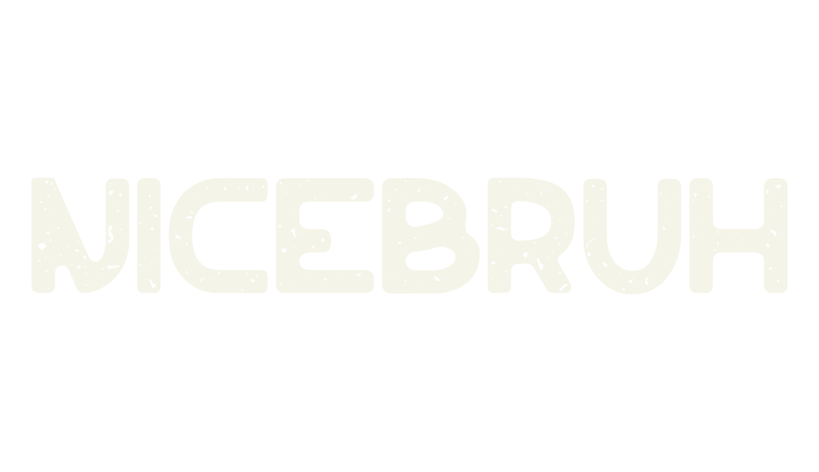 Nicebruh, sans serif font preview