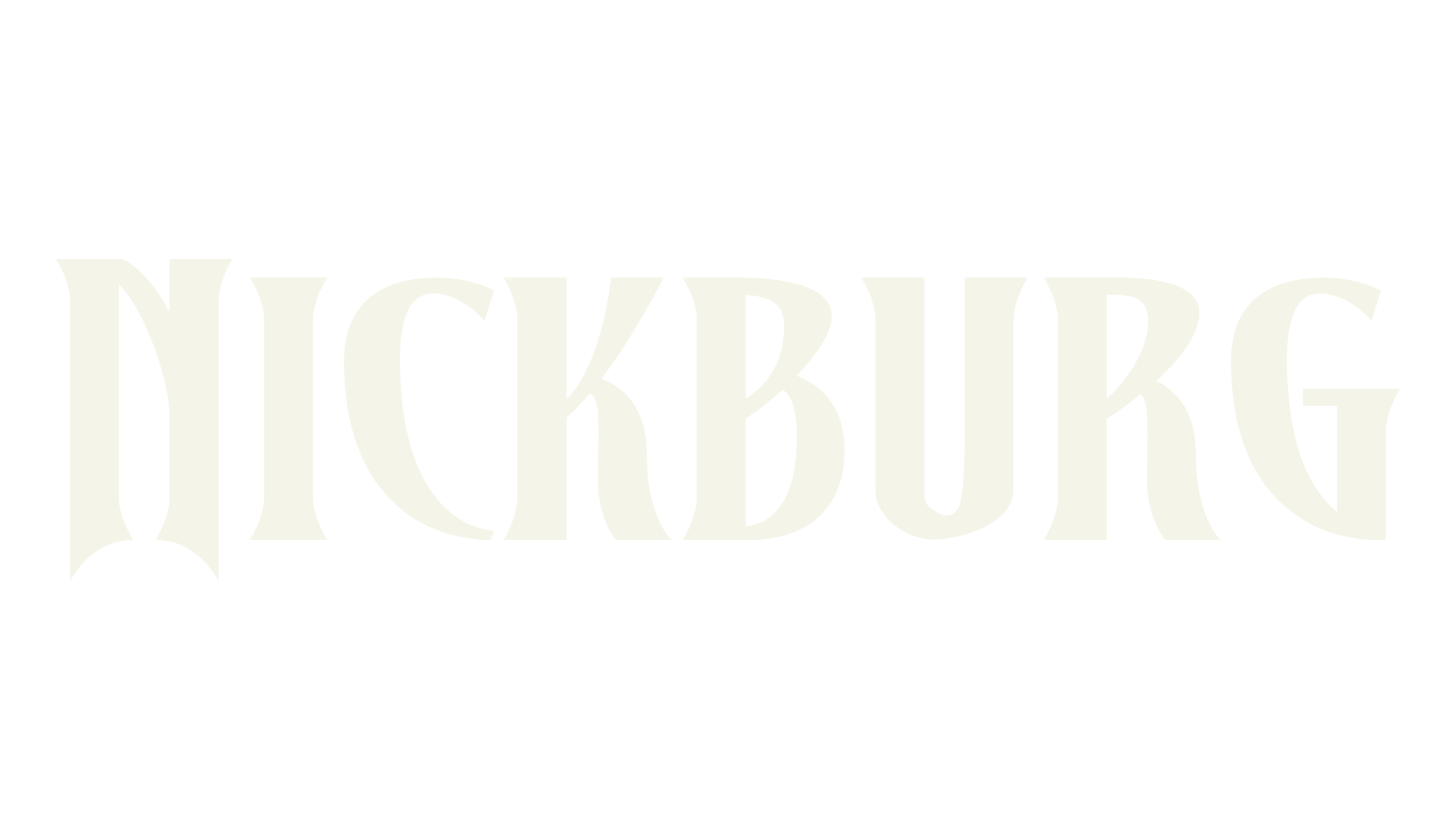 Nickburg, display market font preview