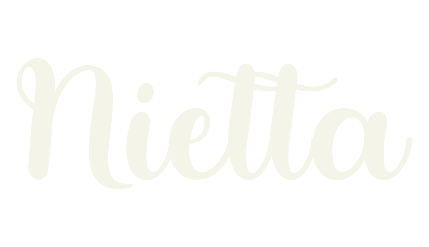 Nietta, girly font preview
